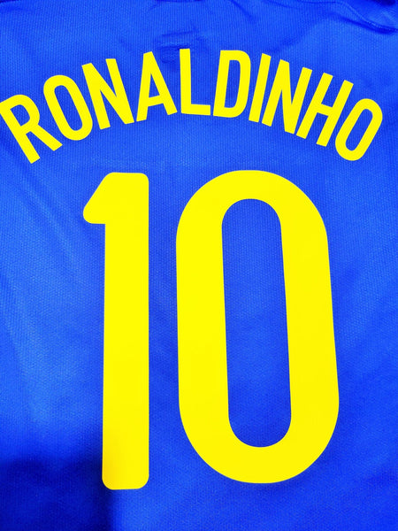 Ronaldinho Nike Brazil 2008 Away Jersey Shirt M SKU# 258950-493 Nike