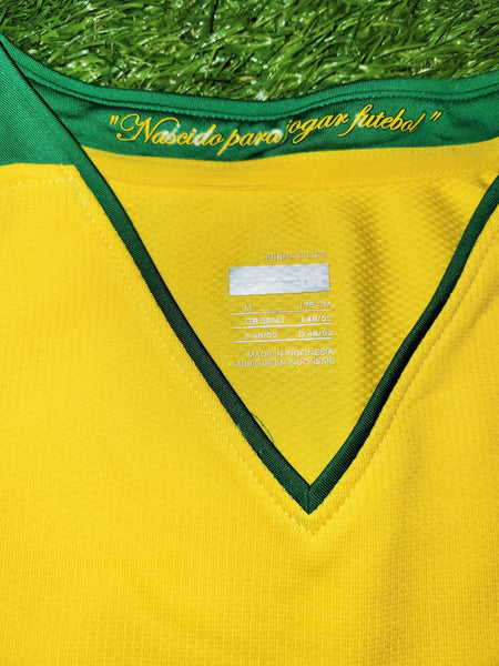 Ronaldinho Nike Brazil 2008 Jersey Shirt Camiseta M SKU# 258949-703 foreversoccerjerseys