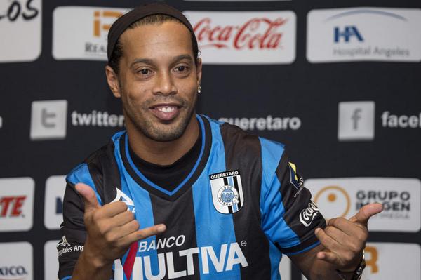 Ronaldinho Queretaro Pirma PLAYER ISSUE Home 2014 2015 Jersey Shirt M PIRMA