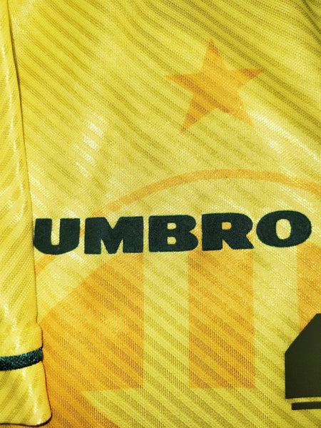 Ronaldo Brazil 1994 WORLD CUP Umbro Home Soccer Jersey Shirt L Umbro