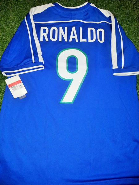 Ronaldo Brazil 1998 WORLD CUP Away Nike Jersey Shirt Camiseta L BNWT foreversoccerjerseys