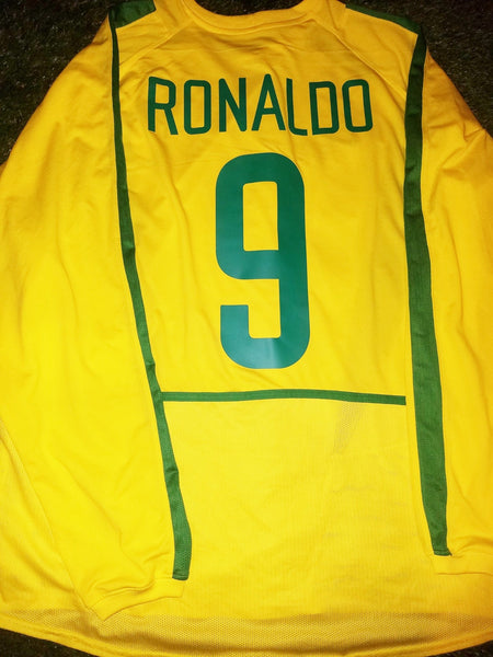 Ronaldo Brazil 2002 WORLD CUP FRIENDLY Jersey Shirt Camiseta XL foreversoccerjerseys