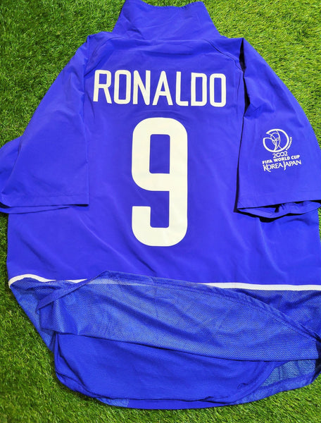 Ronaldo Brazil 2002 WORLD CUP PLAYER ISSUE Away Jersey Shirt Camiseta XL SKU# S20901TIC 182263 foreversoccerjerseys