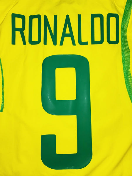 Ronaldo Brazil 2002 WORLD CUP PLAYER ISSUE Jersey Shirt Camiseta L SKU# S20901MSP 182264 foreversoccerjerseys