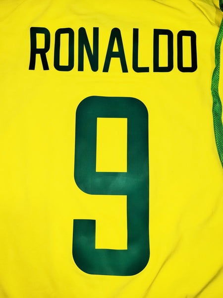 Ronaldo Brazil 2002 WORLD CUP PLAYER ISSUE Soccer Jersey Shirt XL SKU# S20901MSP 182264 Nike