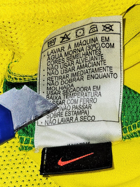 Ronaldo Brazil 2002 WORLD CUP Soccer Home Jersey Shirt L Nike