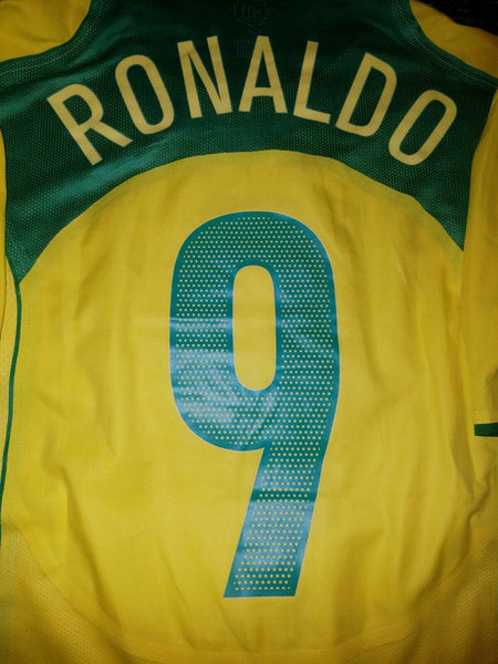 Ronaldo Brazil 2004 PLAYER ISSUE LIMITED EDITION Jersey Shirt L - foreversoccerjerseys