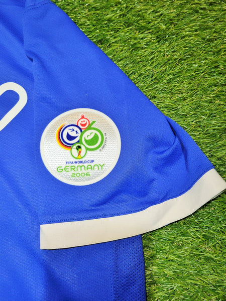 Ronaldo Brazil 2006 World Cup Blue Away Jersey Shirt Camiseta L SKU# 103890 Nike