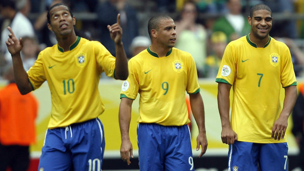 Ronaldo Brazil 2006 World Cup Home Jersey Shirt Camiseta L SKU# S6AOM 103889 foreversoccerjerseys