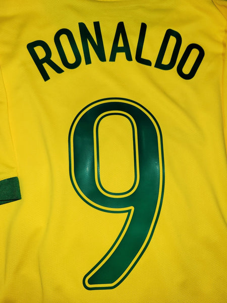Ronaldo Brazil 2006 World Cup Home Jersey Shirt Camiseta L SKU# S6AOM 103889 Nike