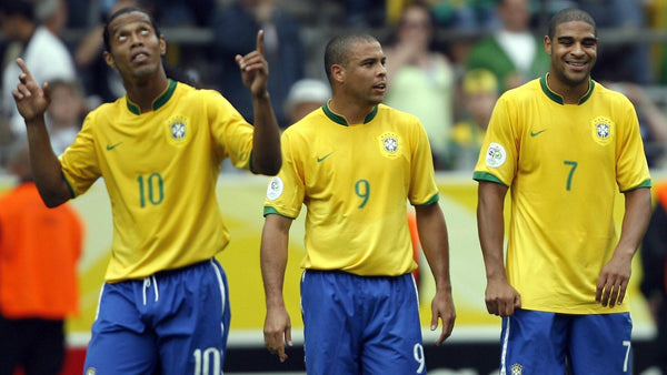 Ronaldo Brazil 2006 World Cup Home Jersey Shirt Camiseta M SKU# S6AOM 103889 foreversoccerjerseys