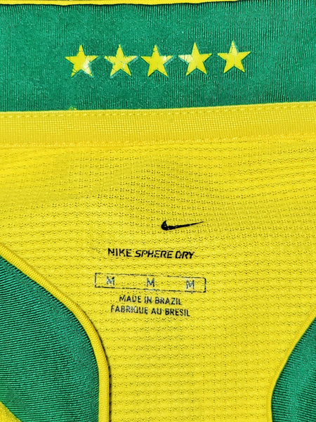 Ronaldo Brazil 2006 World Cup Home Long Sleeve Soccer Jersey Shirt M Nike