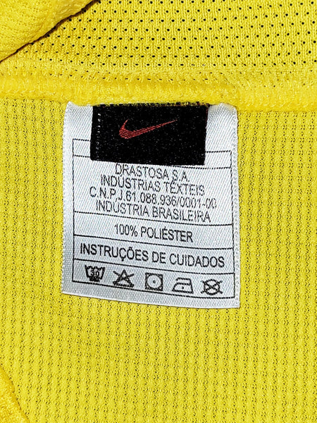 Ronaldo Brazil 2006 World Cup Home Long Sleeve Soccer Jersey Shirt M Nike