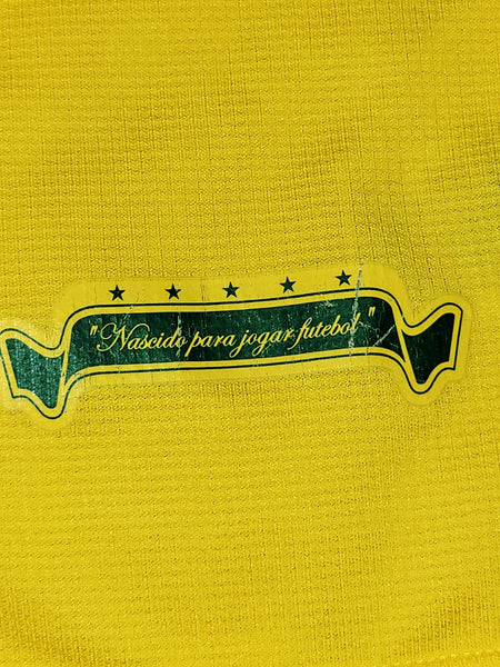 Ronaldo Brazil 2006 World Cup Home Long Sleeve Soccer Jersey Shirt M Nike