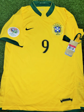 Ronaldo Brazil 2006 World Cup Home Soccer Jersey Shirt Camiseta BNWT L SKU# 103889 Nike