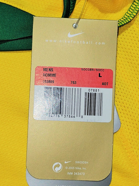 Ronaldo Brazil 2006 World Cup Home Soccer Jersey Shirt Camiseta BNWT L SKU# 103889 Nike