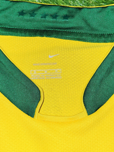 Ronaldo Brazil 2006 World Cup Home Soccer Jersey Shirt M SKU# S6AOM 103889 Nike