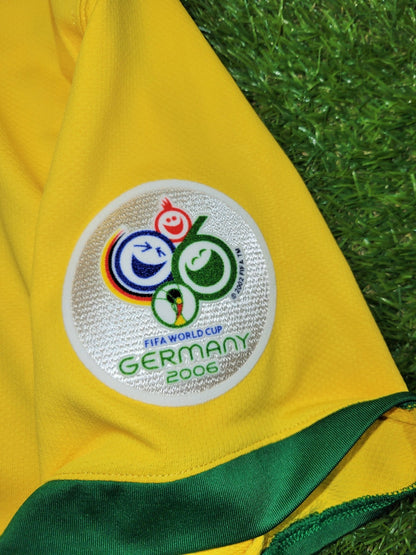 Ronaldo Brazil 2006 World Cup Home Soccer Jersey Shirt M SKU# S6AOM 103889 Nike