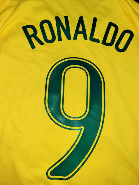 Ronaldo Brazil 2006 World Cup Home Soccer Jersey Shirt XL SKU# S6AOM 103889 Nike