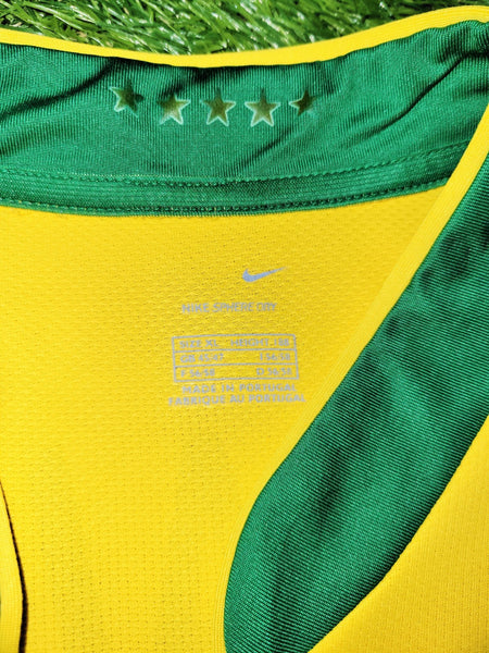 Ronaldo Brazil 2006 World Cup Home Soccer Jersey Shirt XL SKU# S6AOM 103889 Nike