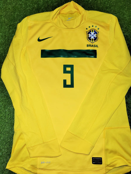 Ronaldo Brazil MATCH ISSUED 2011 LAST MATCH FAREWELL Jersey Shirt L Nike