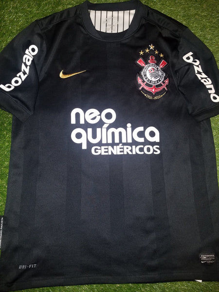 Ronaldo Corinthians Nike 2010 2011 Black Away Jersey Camiseta Shirt M SKU# 382402-010 foreversoccerjerseys