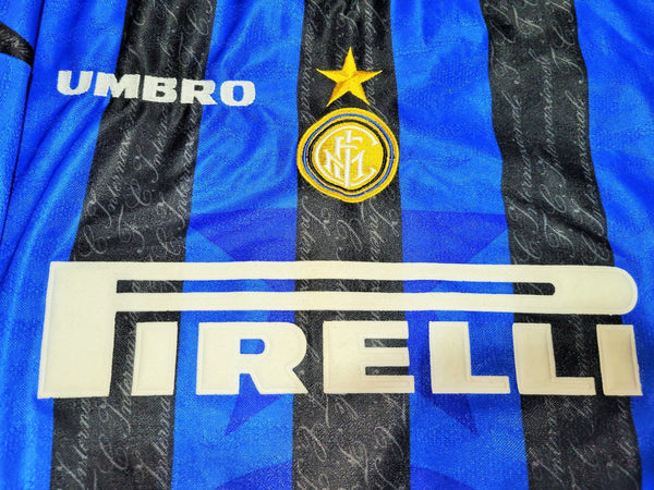 Ronaldo Inter Milan 1997 1998 DEBUT Umbro Home Soccer Jersey Shirt XL Umbro