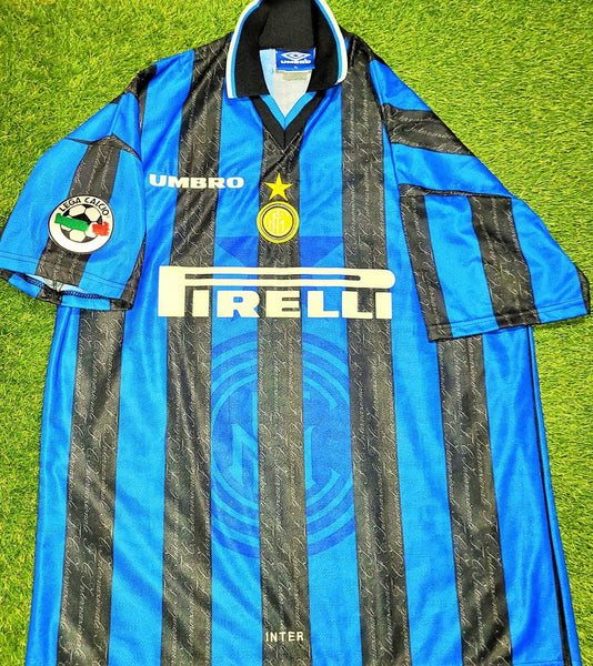 Ronaldo Inter Milan 1997 1998 DEBUT Umbro Jersey Shirt Maglia M foreversoccerjerseys