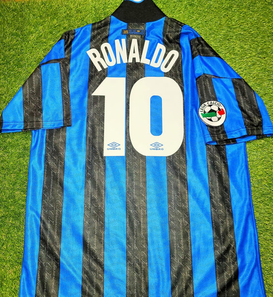 Ronaldo Inter Milan 1997 1998 DEBUT Umbro Jersey Shirt Maglia M foreversoccerjerseys