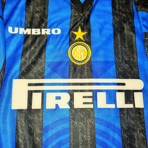 Ronaldo Inter Milan 1997 1998 DEBUT Umbro Jersey Shirt Maglia M foreversoccerjerseys