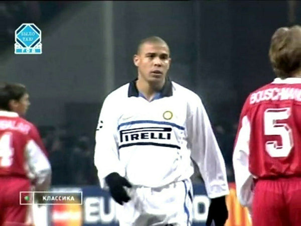 Ronaldo Inter Milan 1998 1999 UEFA Jersey Shirt Maglia L - foreversoccerjerseys