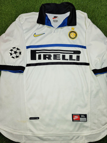 Ronaldo Inter Milan 1998 1999 UEFA Jersey Shirt Maglia XL foreversoccerjerseys
