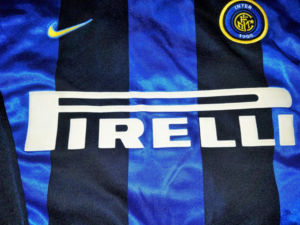 Ronaldo Inter Milan 1999 2000 Nike Long Sleeve Jersey Shirt Maglia L foreversoccerjerseys