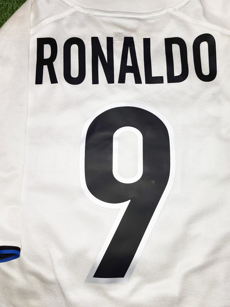 Ronaldo Inter Milan 1999 2000 White Away Jersey Shirt Maglia M foreversoccerjerseys