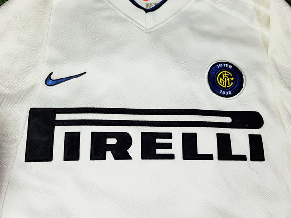 Ronaldo Inter Milan 1999 2000 White Away Jersey Shirt Maglia M foreversoccerjerseys