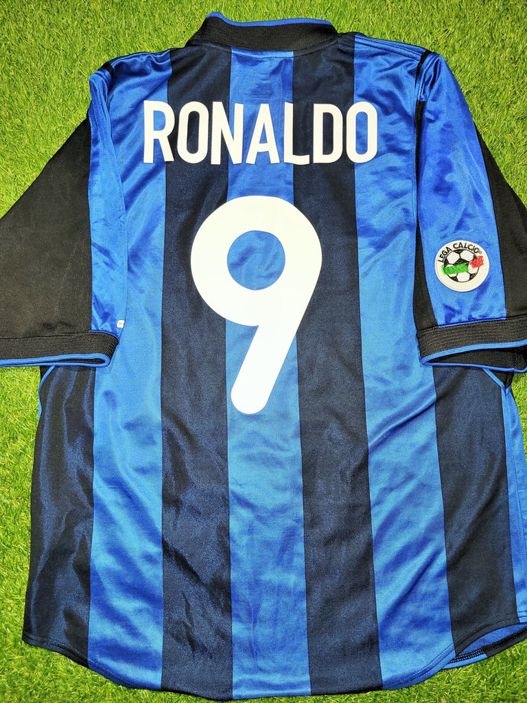 Ronaldo Inter Milan 2000 2001 Home Soccer Jersey Shirt M Nike