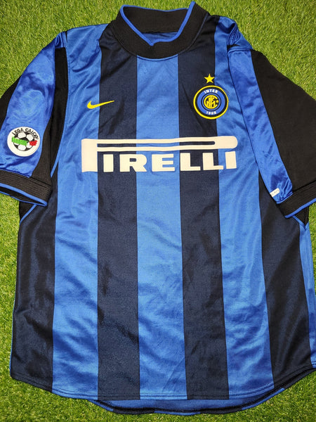 Ronaldo Inter Milan 2000 2001 Home Soccer Jersey Shirt M Nike