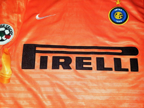 Ronaldo Inter Milan 2001 2002 Orange Jersey Shirt Maglia L - foreversoccerjerseys