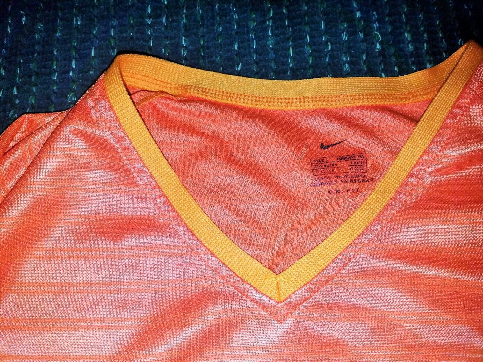Ronaldo Inter Milan 2001 2002 Orange Jersey Shirt Maglia L - foreversoccerjerseys