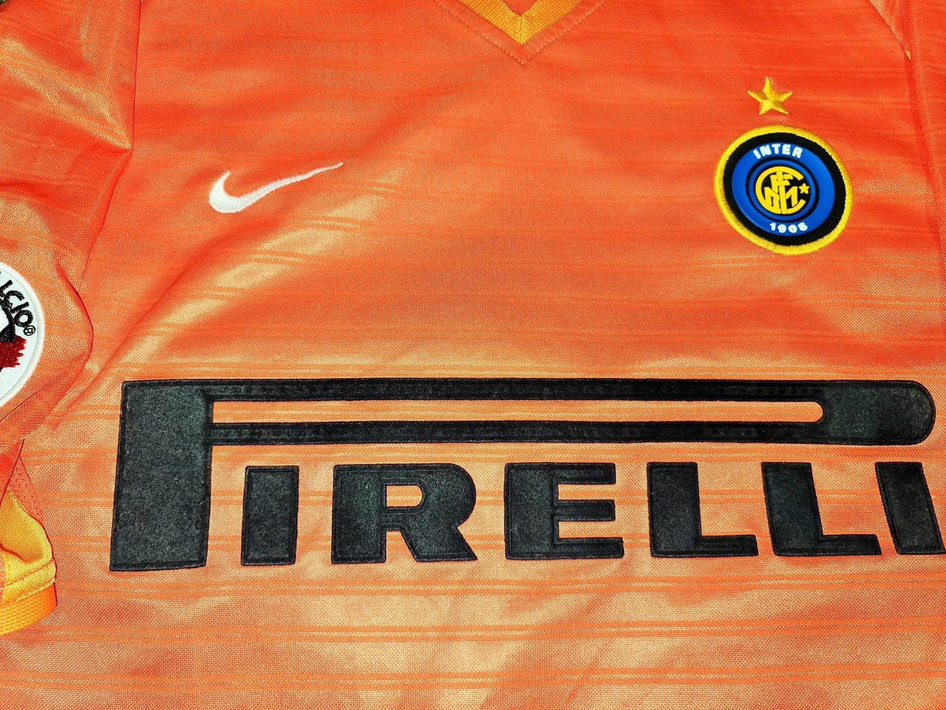 Ronaldo Inter Milan 2001 2002 Orange Jersey Shirt Maglia M foreversoccerjerseys