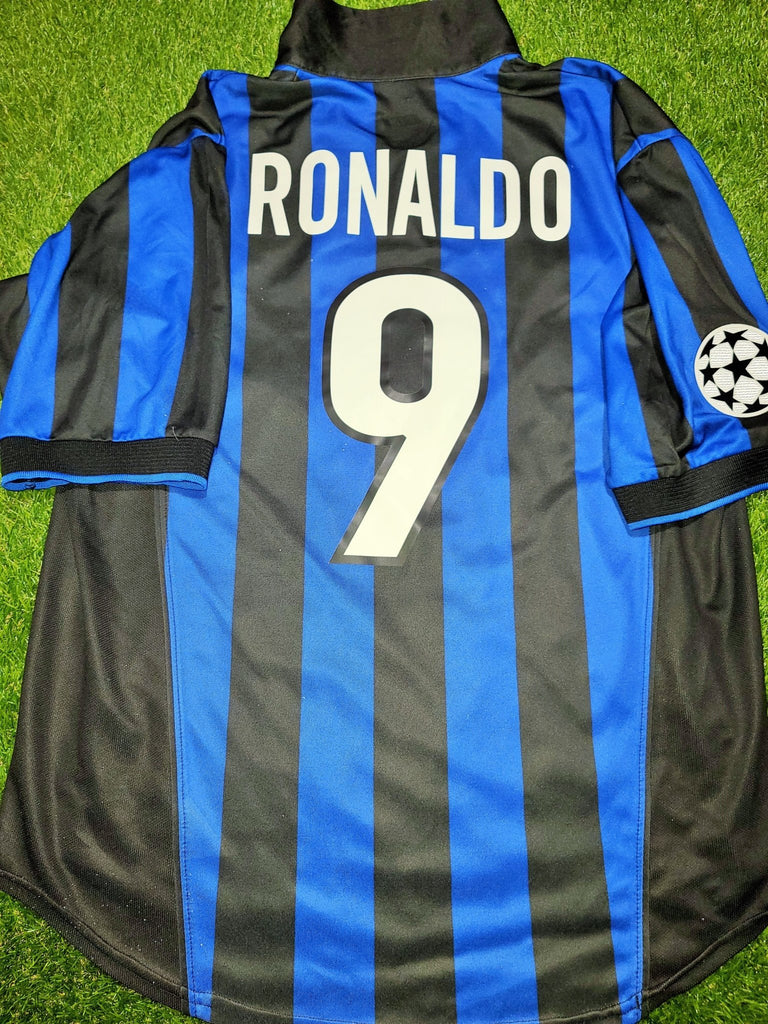 Ronaldo Inter Milan Nike 1998 1999 UEFA Jersey Shirt Maglia L foreversoccerjerseys