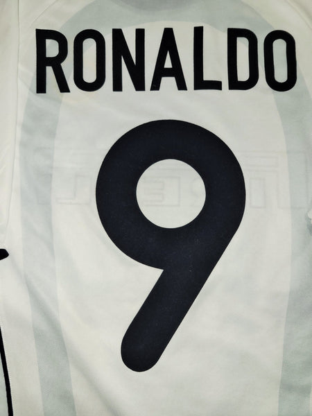 Ronaldo Inter Milan Nike 2001 2002 Away White Jersey Shirt Maglia L foreversoccerjerseys