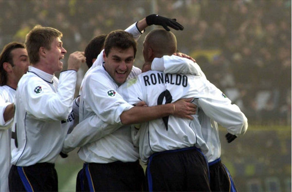 Ronaldo Inter Milan Nike 2001 2002 Away White Jersey Shirt Maglia L foreversoccerjerseys