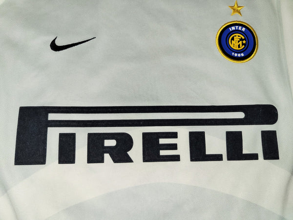 Ronaldo Inter Milan Nike 2001 2002 Away White Jersey Shirt Maglia L foreversoccerjerseys