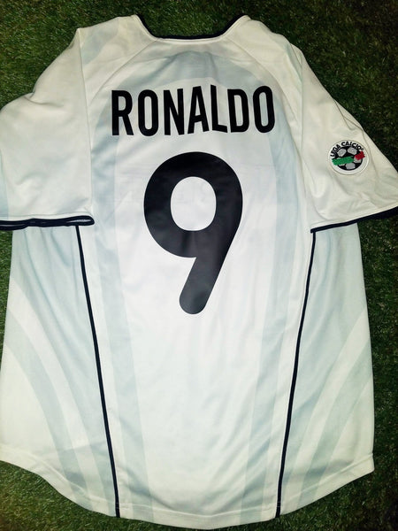 Ronaldo Inter Milan Nike 2001 2002 Away White Jersey Shirt Maglia M foreversoccerjerseys