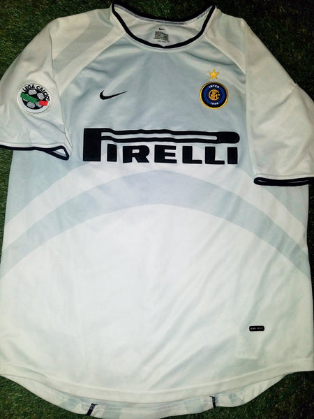 Ronaldo Inter Milan Nike 2001 2002 Away White Jersey Shirt Maglia M foreversoccerjerseys