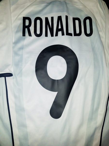 Ronaldo Inter Milan Nike 2001 2002 Away White Jersey Shirt Maglia M foreversoccerjerseys