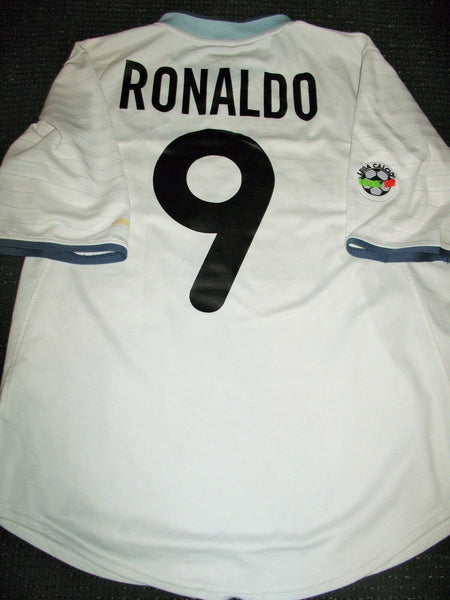 Ronaldo Inter Milan White 2000 2001 Jersey Shirt Maglia L - foreversoccerjerseys
