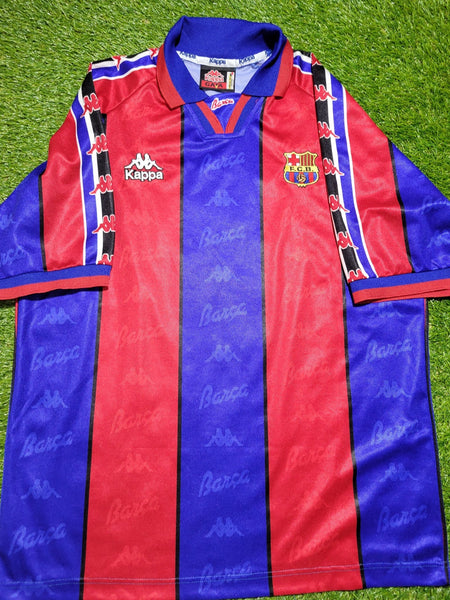 Ronaldo Kappa Barcelona 1996 1997 Home Jersey Shirt Camiseta L kappa