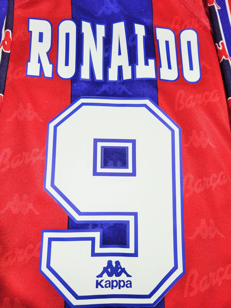 Ronaldo Kappa Barcelona 1996 1997 Home Soccer Jersey Shirt Camiseta XL kappa